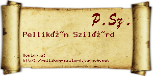 Pellikán Szilárd névjegykártya